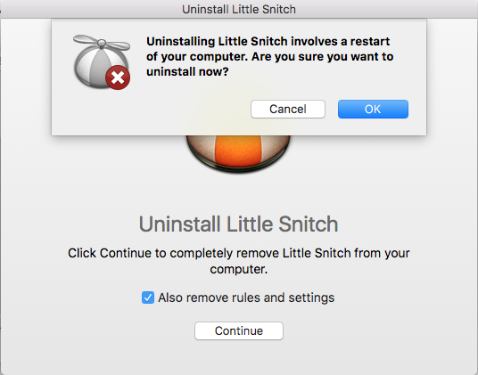 little snitch uninstall manually